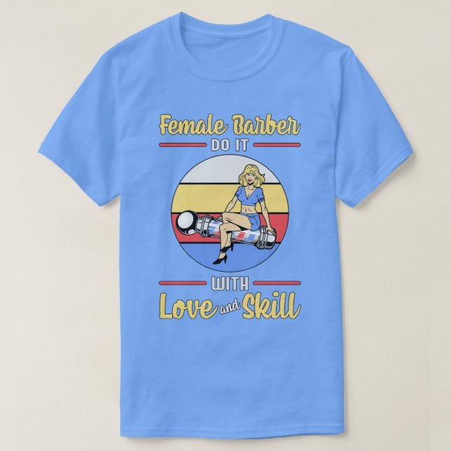 Hairdresser Hair Stylist Scissors Haircut Gift Ide T-Shirt (Design Front)