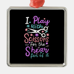 Hairdresser Hairstylist Gift Metal Tree Decoration