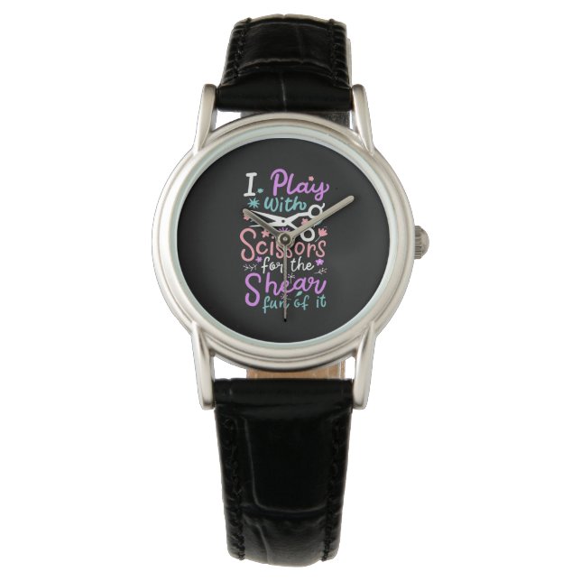 Hairdresser Hairstylist Gift Watch (Front)