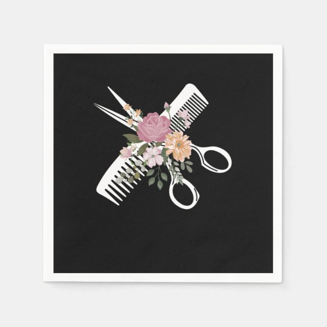 Hairdresser Hairstylist Napkin (Front)