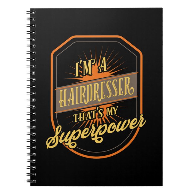 Hairdresser Hairstylist Profession Notebook (Front)