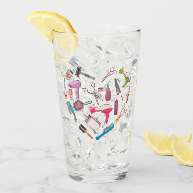 Hairdresser Hairstylist Tool Heart Glass (Front Ice)