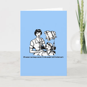 Hairdresser Humour - Of course I can keep a secret Card