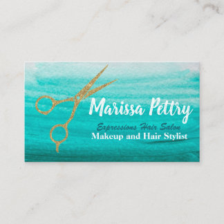 Hairdresser Modern hair stylist appointment Card