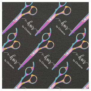 hairdresser modern scissors fabric