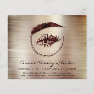 Hairdresser Nail Stylist Price List Rose Flyer