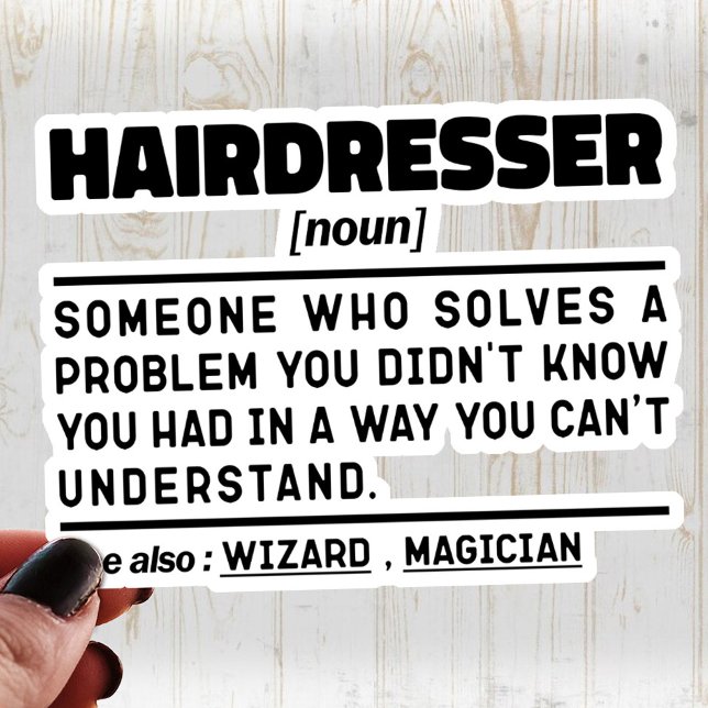 Hairdresser Noun Barbershop Appreciation Funny (Creator Uploaded)