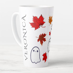 Hairdresser Personalised Ghosts Scissors Latte Mug