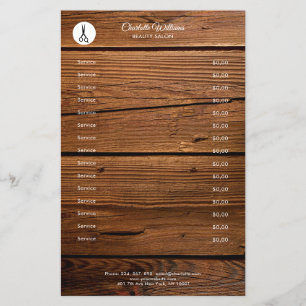 hairdresser Rustikal Flyer