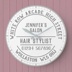 Hairdresser Salon Wall Clock