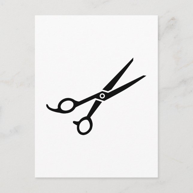 Hairdresser scissors postcard (Front)