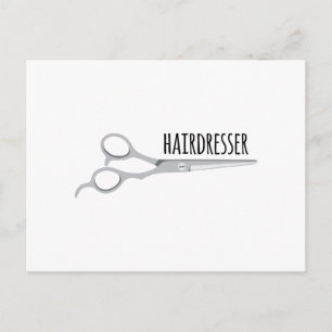 Hairdresser Scissors Postcard
