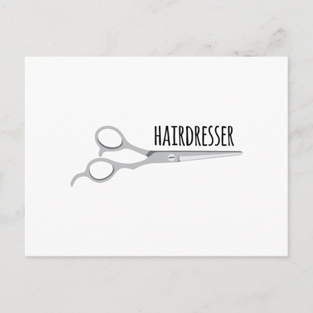 Hairdresser Scissors Postcard (Front)