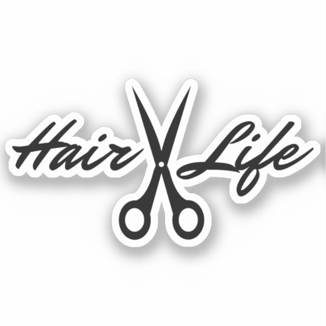 Hairdresser Slogan Hair Life Gift For Hairstylist (Front)