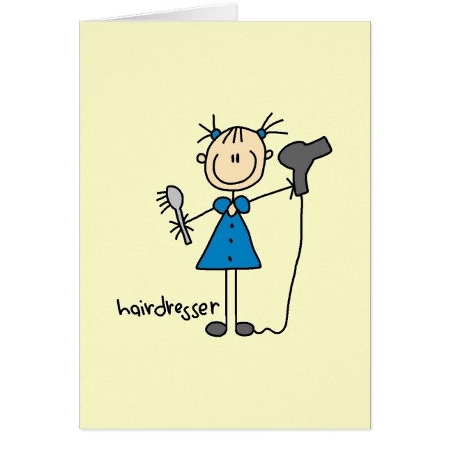 Hairdresser Stick Figure (Front)
