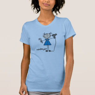 Hairdresser Stick Figure T-Shirt