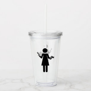 Hairdresser Symbol Acrylic Tumbler