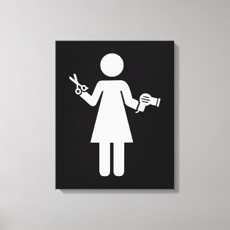 Hairdresser Symbol Canvas Print