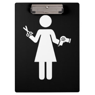Hairdresser Symbol Clipboard