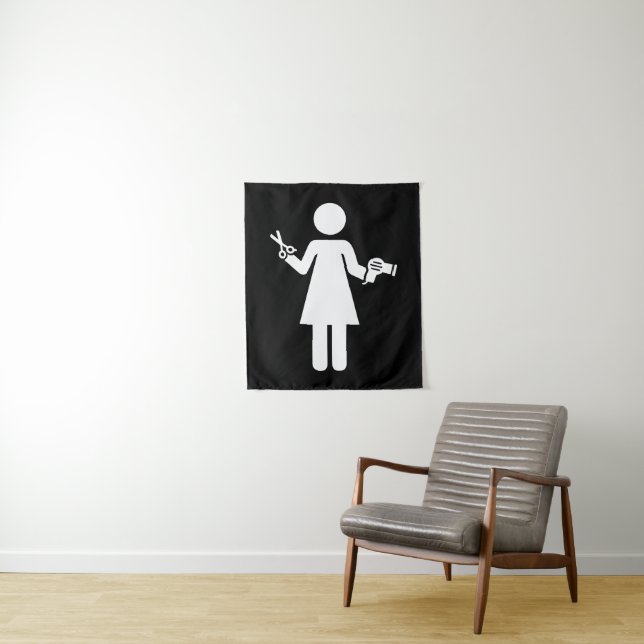 Hairdresser Symbol Tapestry (In Situ)