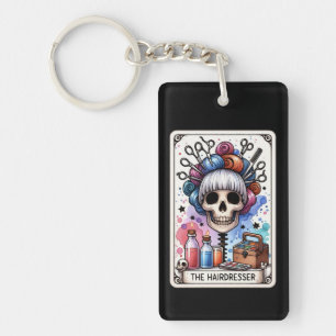 Hairdresser Tarot Card Keychain