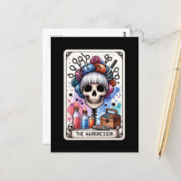 Hairdresser Tarot Card Postcard 