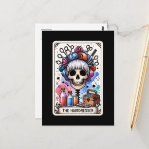 Hairdresser Tarot Card Postcard
