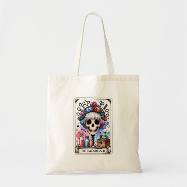 Hairdresser Tarot Card Tote Bag (Front)