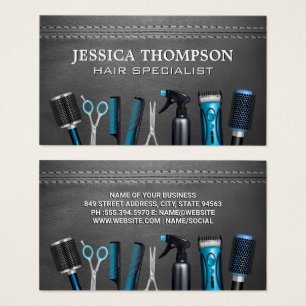 Hairdresser Tools Stitched Leather