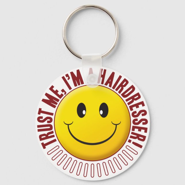 Hairdresser Trust Key Ring (Front)