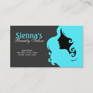 Hairdresser (Turquoise) Business Card