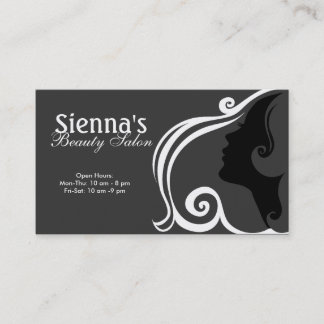 Hairdresser (White) Business Card
