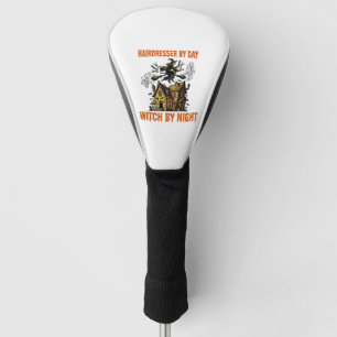 Hairdresser Witch Halloween Vintage Salon Shirt_1 Golf Head Cover