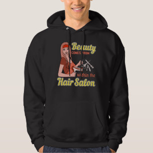 Hairdressers Design Hair Dryer Scissors Hoodie