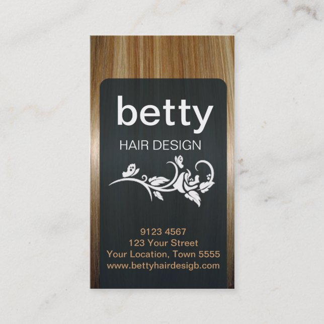 Hairdressing Business Card (Front)