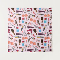 hairdressing KIT seamless pattern