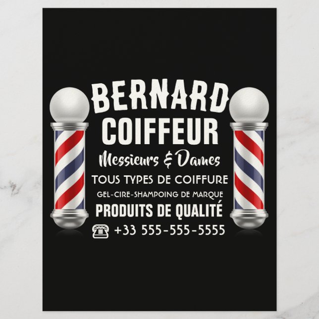 Hairdressing Salon Decoration Custom Letterhead (Front)
