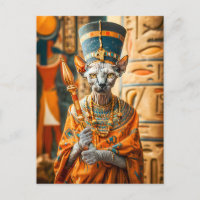 Hairless Cat Pharaoh with Crown