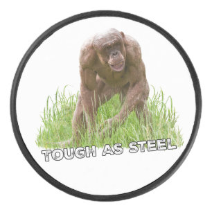 Hairless Chimp Tough As Steel Hockey Puck
