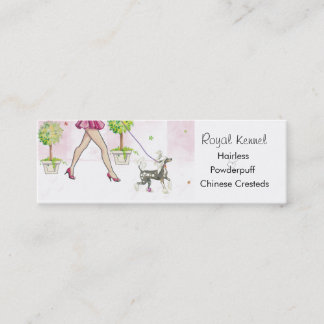 Hairless Chinese Crested Dog Business Profile Card
