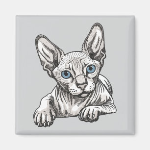 Hairless Sphynx Cat Magnet