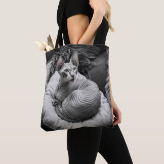 Hairless Sphynx Cat Tote Bag