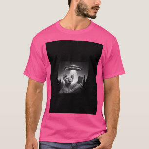Hairless Sphynx Kitten Cat Selfie Ufo Funny Meme T-Shirt