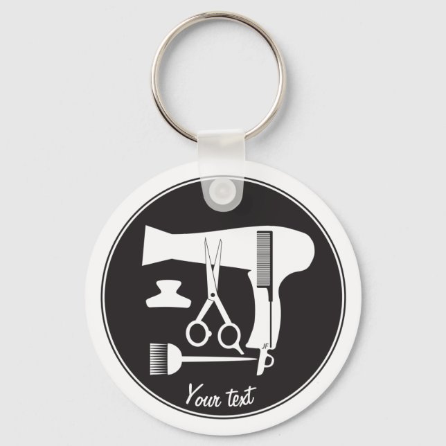 Hairstyles tools key ring (Front)