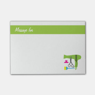 Hairstyles tools post-it notes
