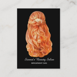 Hairstylist appointment card