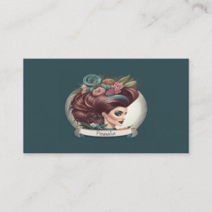 Hairstylist Beauty Parlour Salon Cosmetic Supplies Business Card