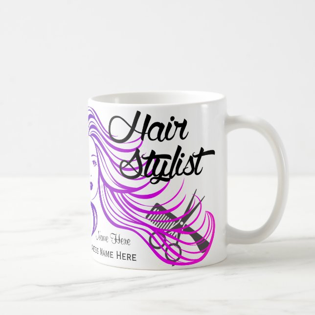 Hairstylist Custom Coffee Mug (Right)