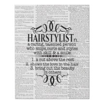 Hairstylist definition sign hair salon decor
