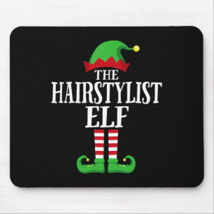 Hairstylist Elf Matching Family Group Christmas Pa Mouse Pad